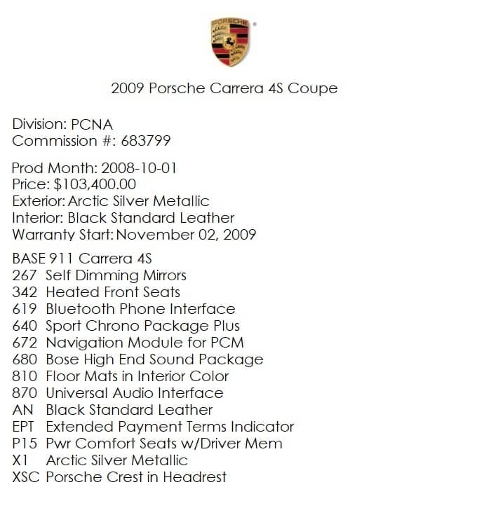 2009 Porsche Carrera 4S — photo 3