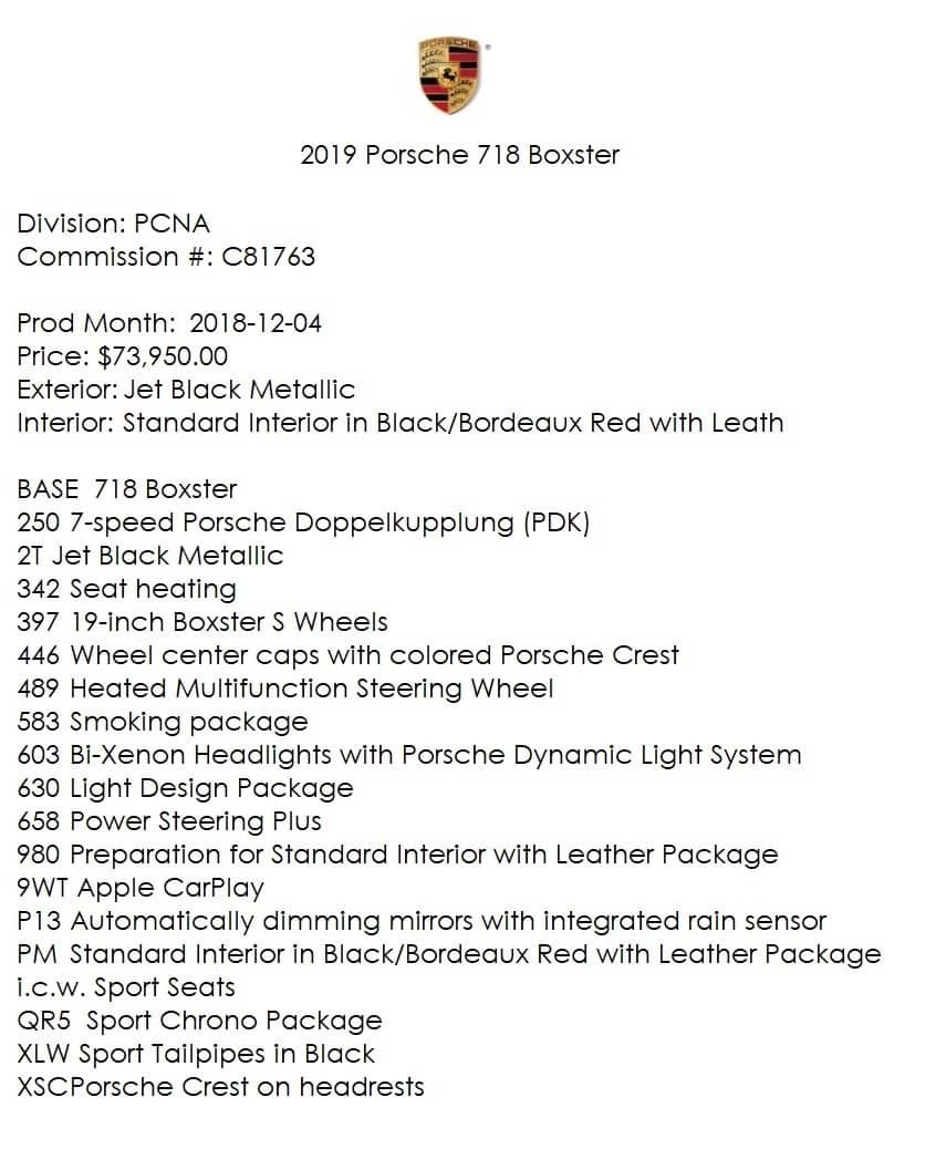 2019 Porsche 718 Boxster — photo 41
