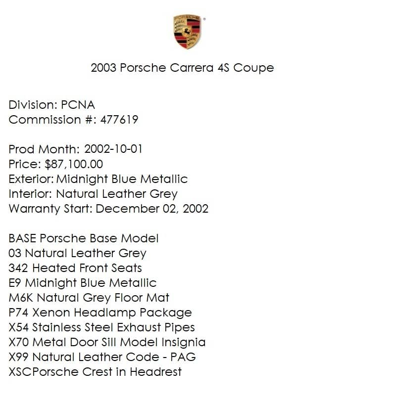 2003 Porsche 911 Carrera 4S — photo 39