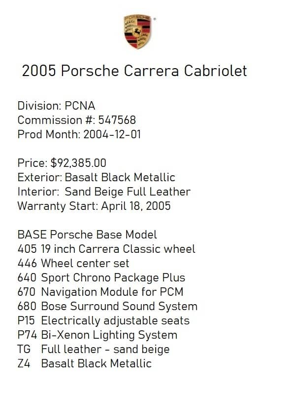 2005 Porsche 911 Carrera — photo 55