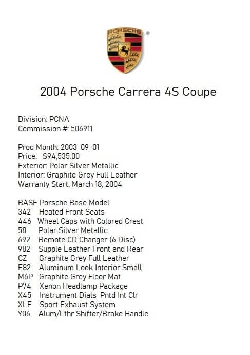 2004 Porsche 911 Carrera 4S — photo 15