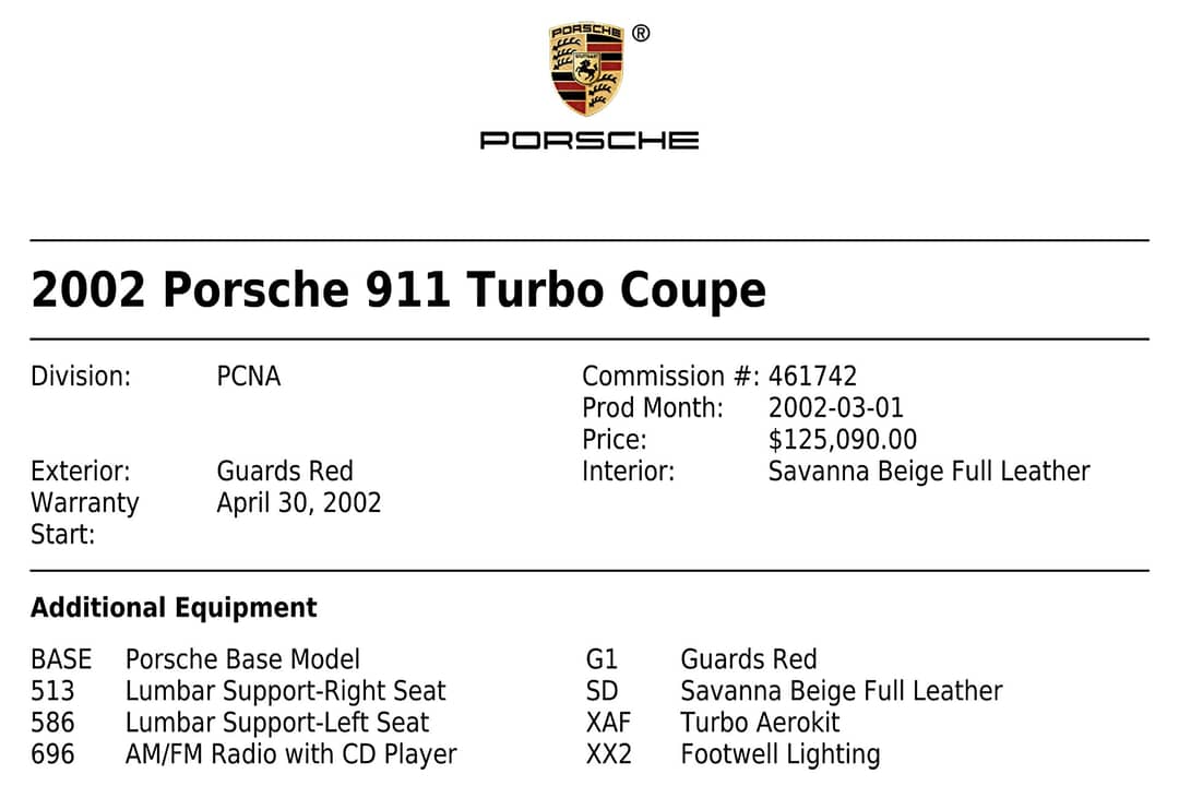 2002 Porsche 911 Turbo — photo 33