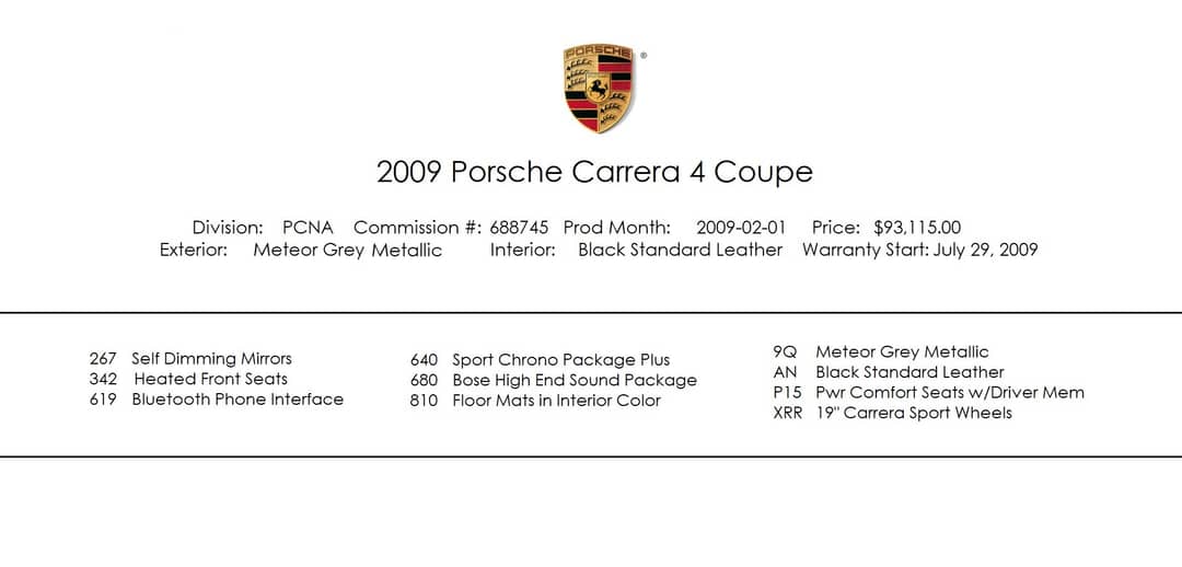 2009 Porsche 911 Carrera 4 — photo 2