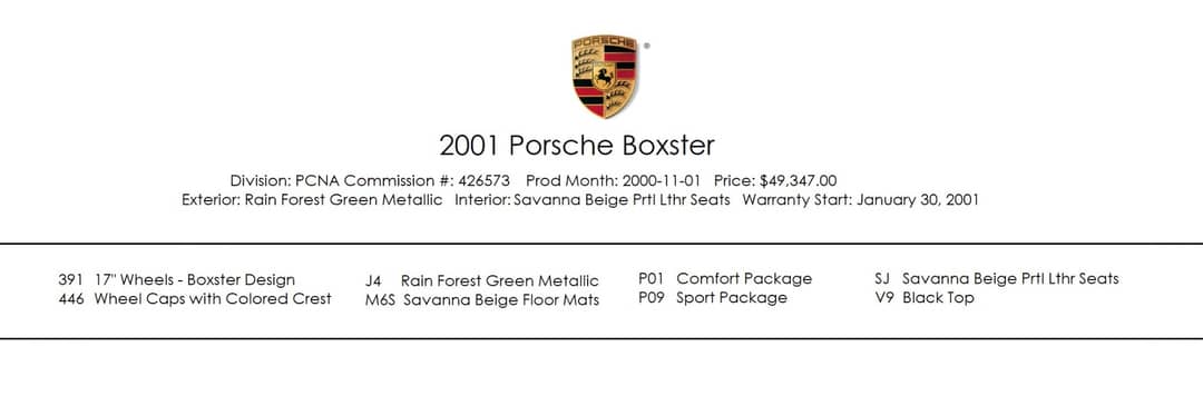2001 Porsche Boxster — photo 5