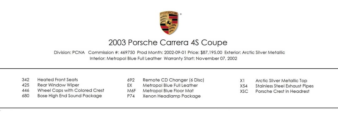 2003 Porsche 911 Carrera 4S — photo 2