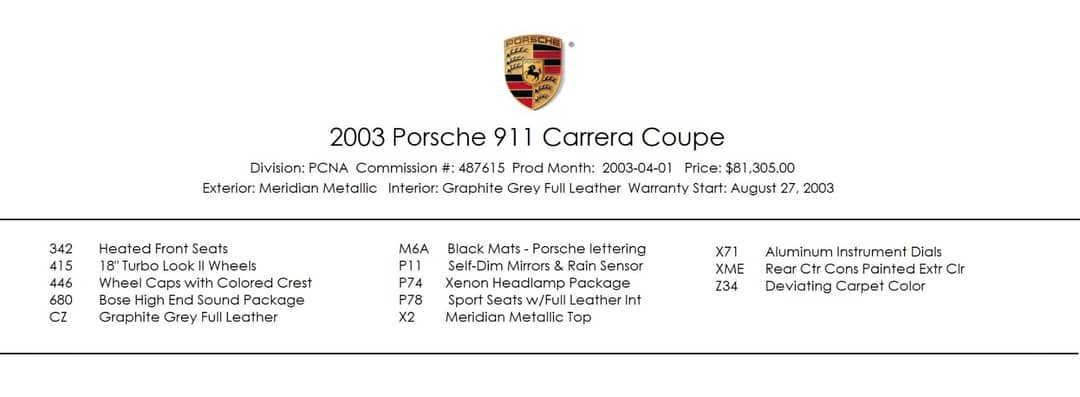 2003 Porsche 911 Carrera — photo 5