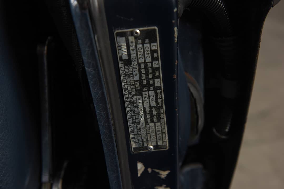 1972 Mercedes-Benz 280SE — photo 19