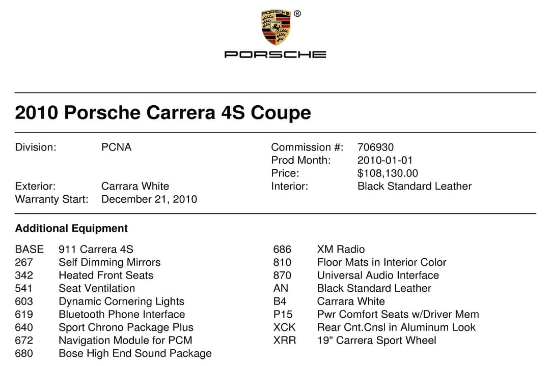 2010 Porsche 911 Carrera 4S — photo 43
