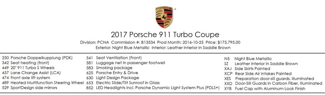 2017 Porsche 911 Turbo — photo 5