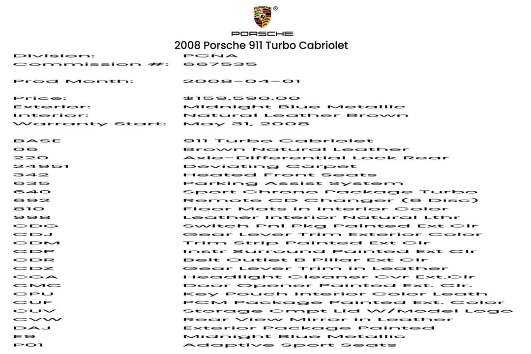 2008 Porsche 911 Turbo — photo 5