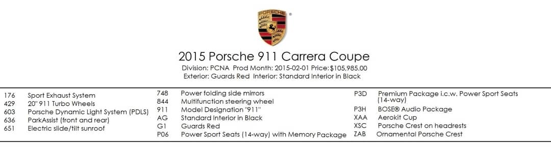 2015 Porsche 911 Carrera — photo 5
