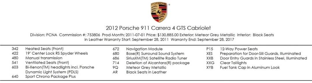 2012 Porsche 911 Carrera 4 GTS — photo 5