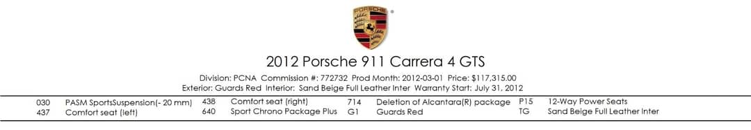 2012 Porsche 911 Carrera 4 GTS — photo 5