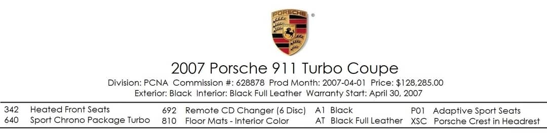 2007 Porsche 911 Turbo — photo 2