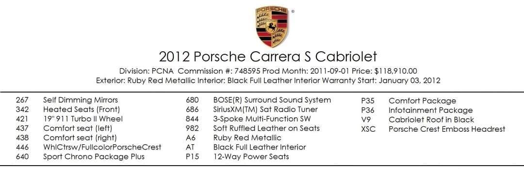 2012 Porsche 911 Carrera S — photo 5