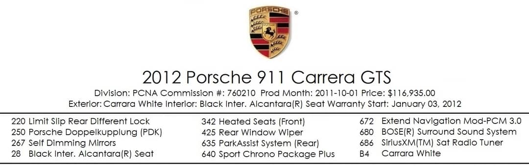 2012 Porsche 911 Carrera GTS — photo 5