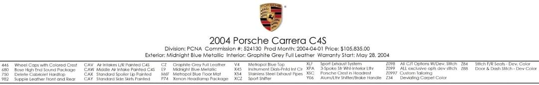 2004 Porsche 911 Carrera 4S — photo 3