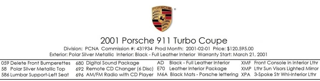 2001 Porsche 911 Turbo — photo 5