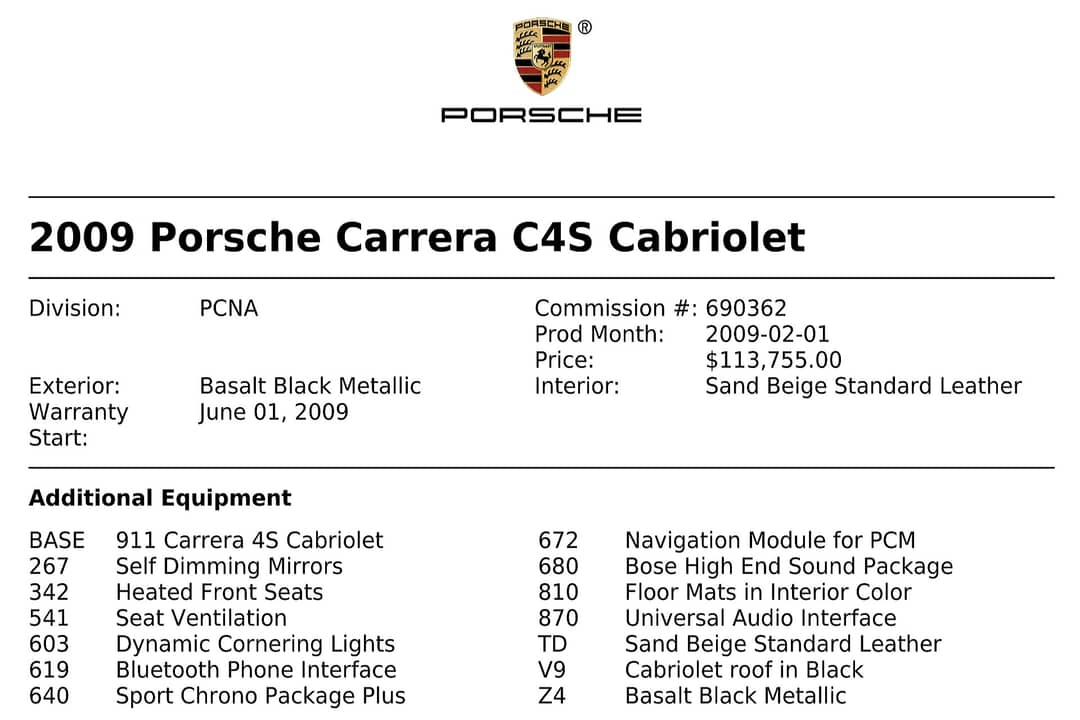 2009 Porsche 911 Carrera 4S — photo 54
