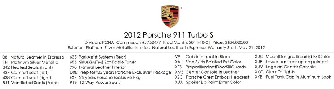 2012 Porsche 911 Turbo S — photo 5