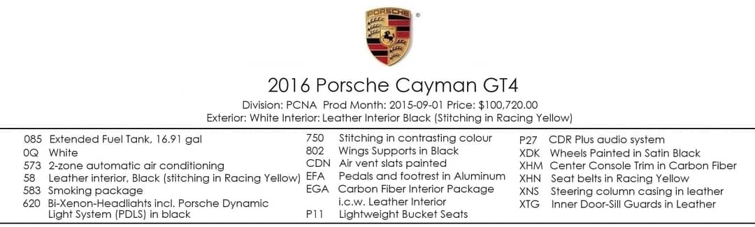 2016 Porsche Cayman GT4 — photo 5