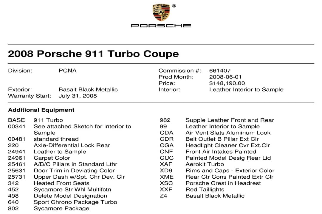 2008 Porsche 911 Turbo — photo 53