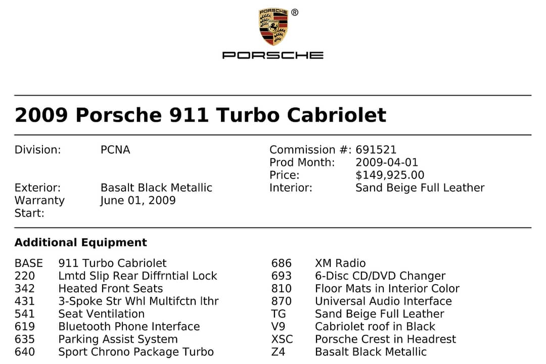 2009 Porsche 911 Turbo — photo 36