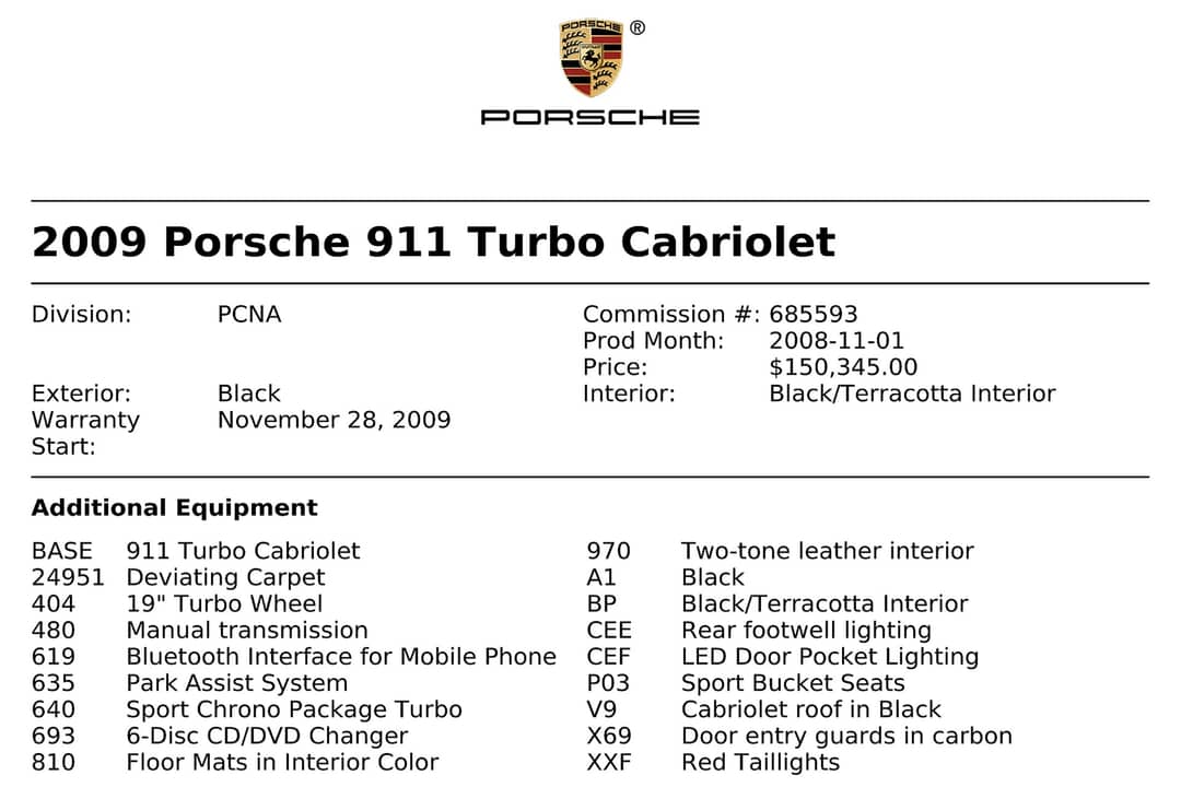 2009 Porsche 911 Turbo — photo 5