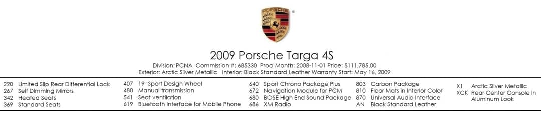 2009 Porsche 911 Targa 4S — photo 5