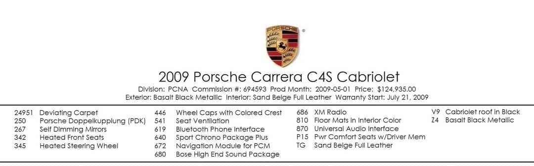 2009 Porsche 911 Carrera 4S — photo 5