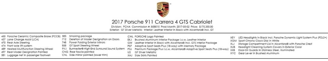 2017 Porsche 911 Carrera 4 GTS — photo 5