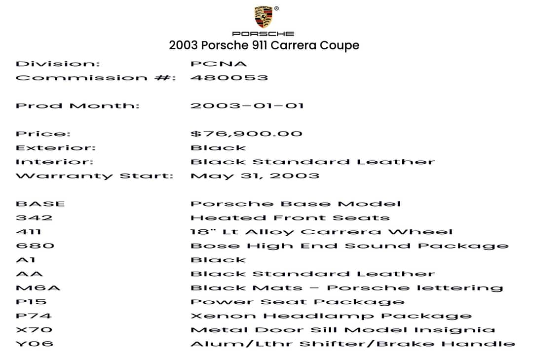 2003 Porsche 911 Carrera — photo 41