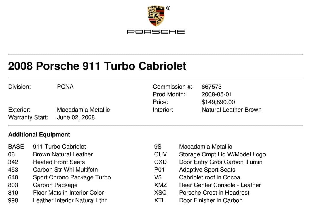2008 Porsche 911 Turbo Cabriolet — photo 53