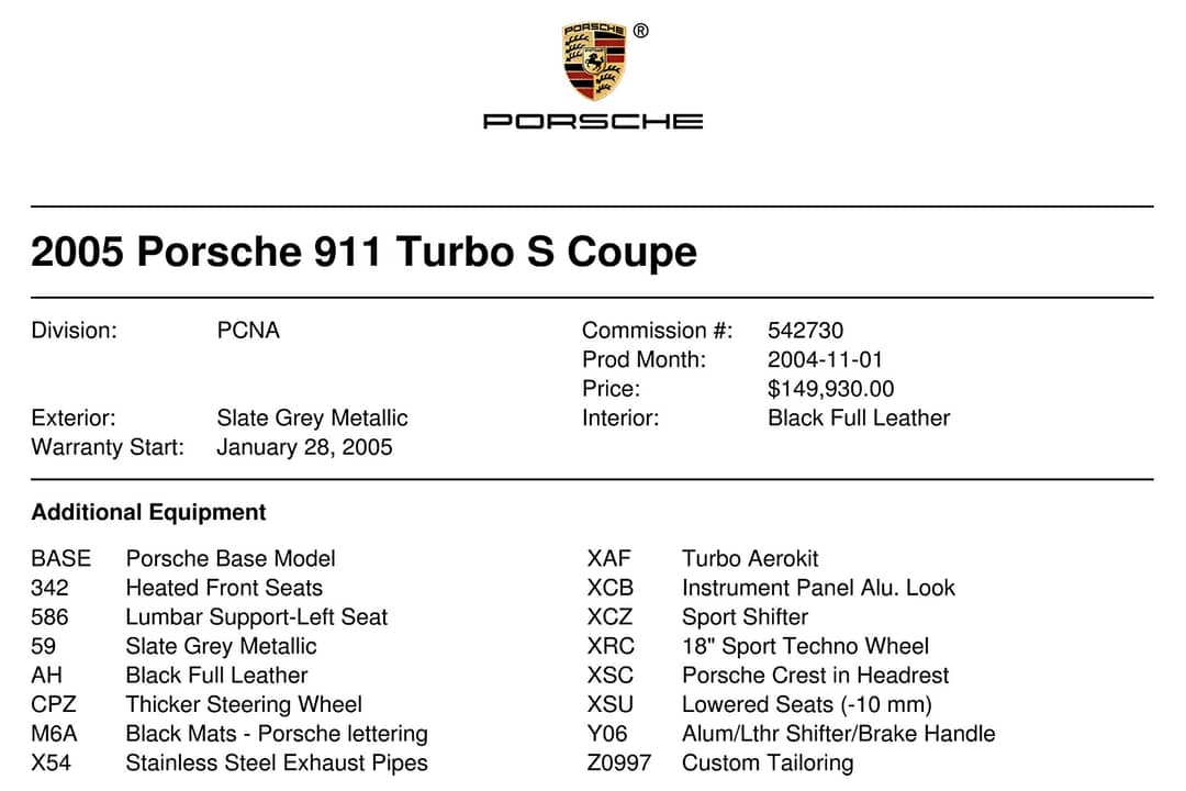 2005 Porsche 911 Turbo S — photo 42