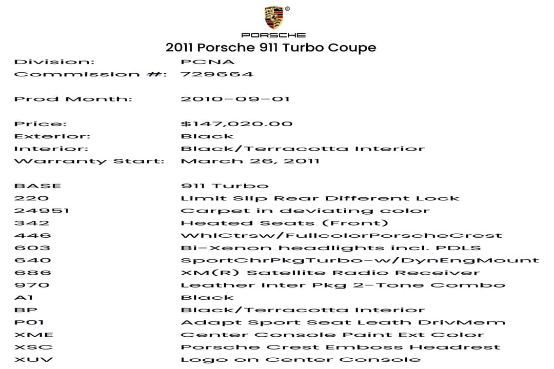 2011 Porsche 911 Turbo — photo 5