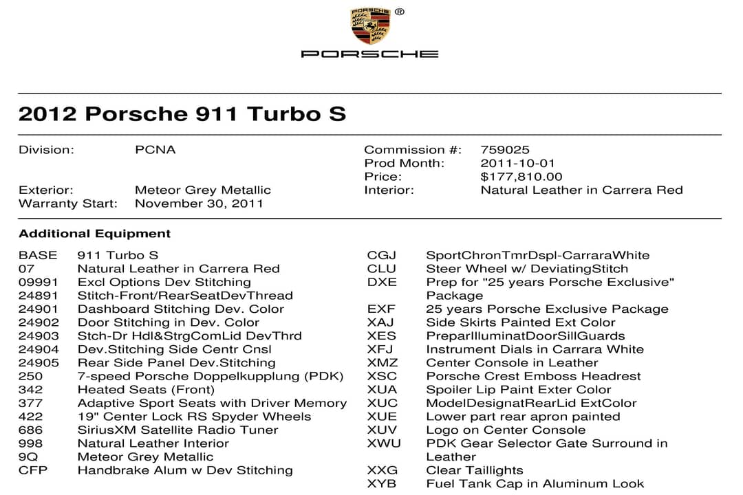 2012 Porsche 911 Turbo S — photo 46