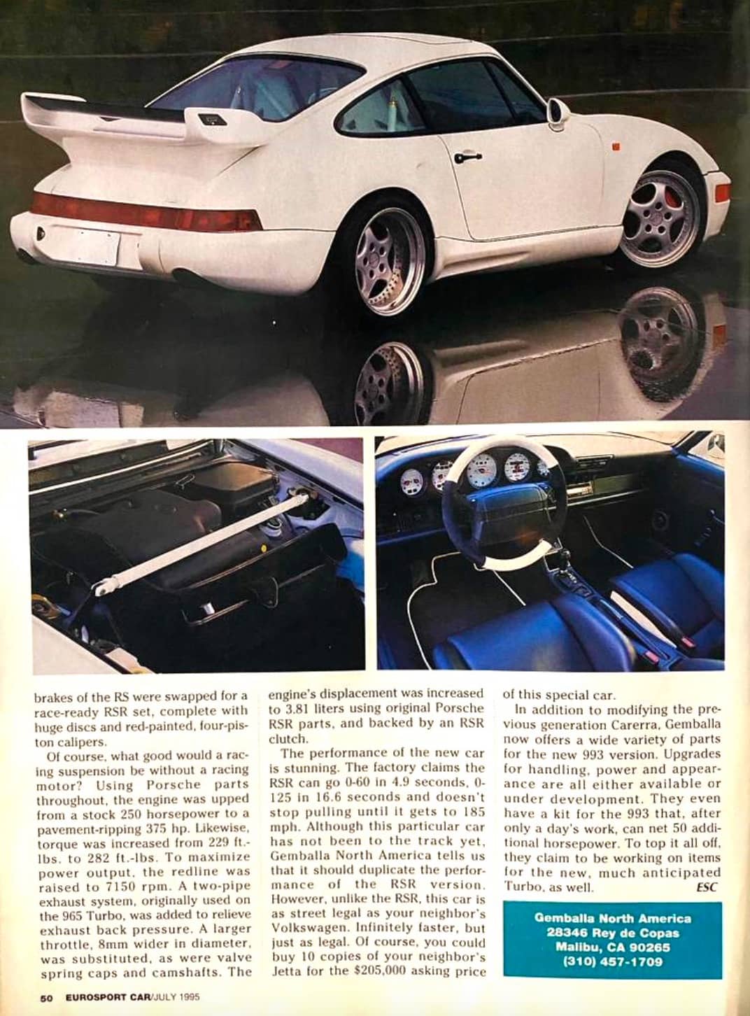 1993 Porsche 911 Gemballa RSR 3.8 — photo 38