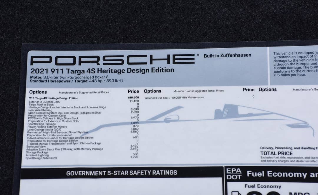 2021 Porsche 911 Targa 4S Heritage Edition — photo 43