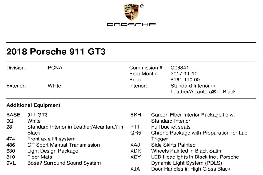 2018 Porsche 911 GT3 — photo 49