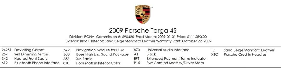 2009 Porsche 911 Targa 4S — photo 7