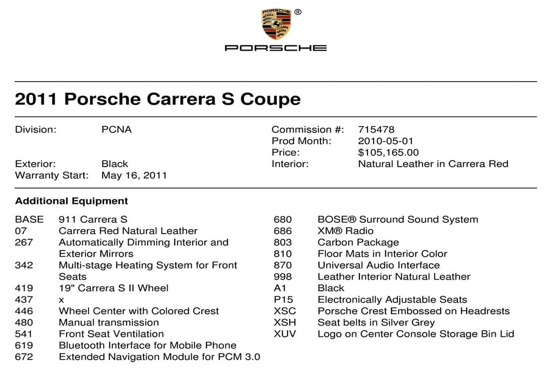 2011 Porsche 911 Carrera S — photo 50