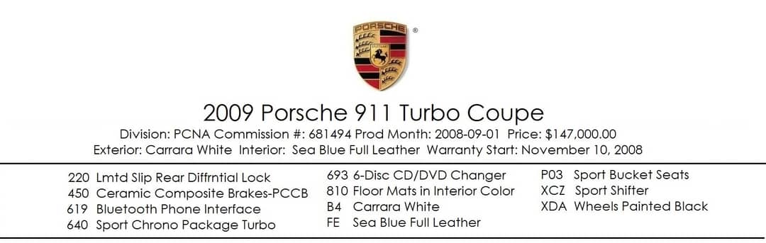 2009 Porsche 911 Turbo — photo 3