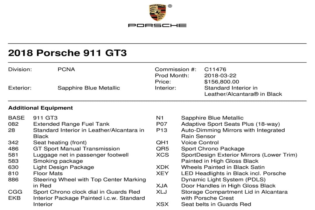 2018 Porsche 911 GT3 — photo 58