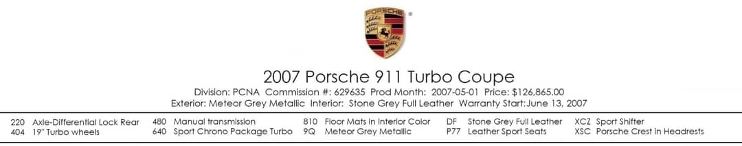 2007 Porsche 911 Turbo — photo 5