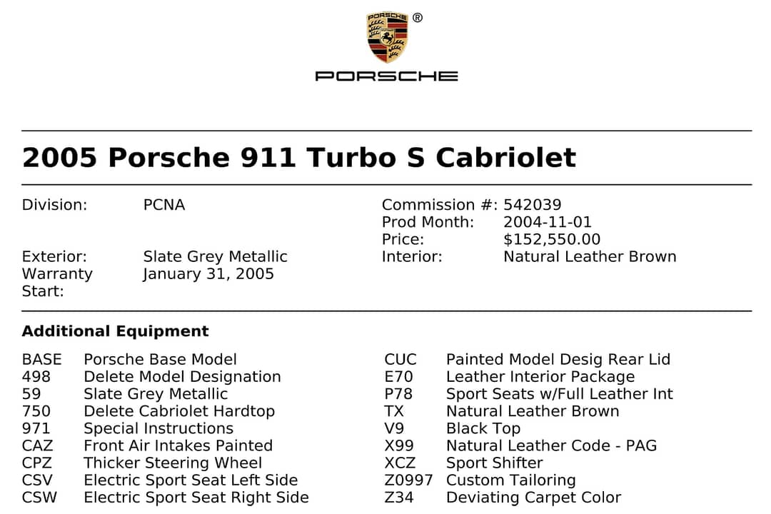 2005 Porsche 911 Turbo S — photo 49