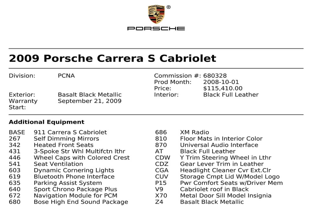 2009 Porsche 911 Carrera S — photo 47