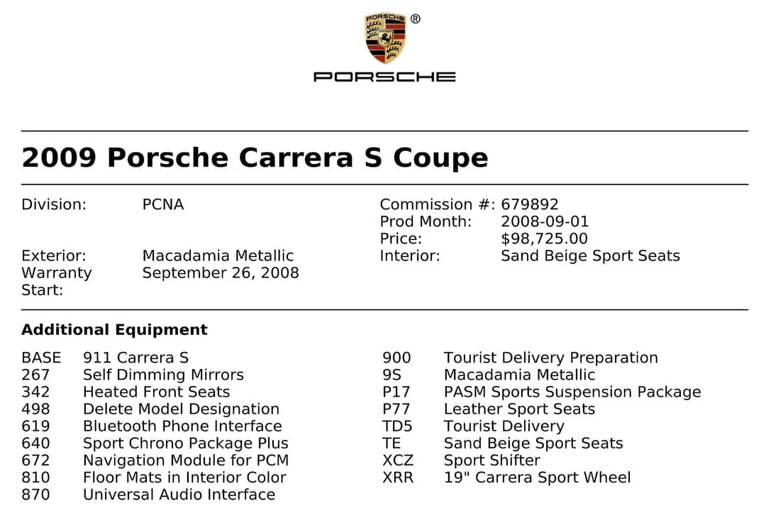 2009 Porsche 911 Carrera S — photo 55