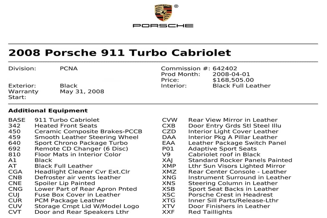 2008 Porsche 911 Turbo — photo 39
