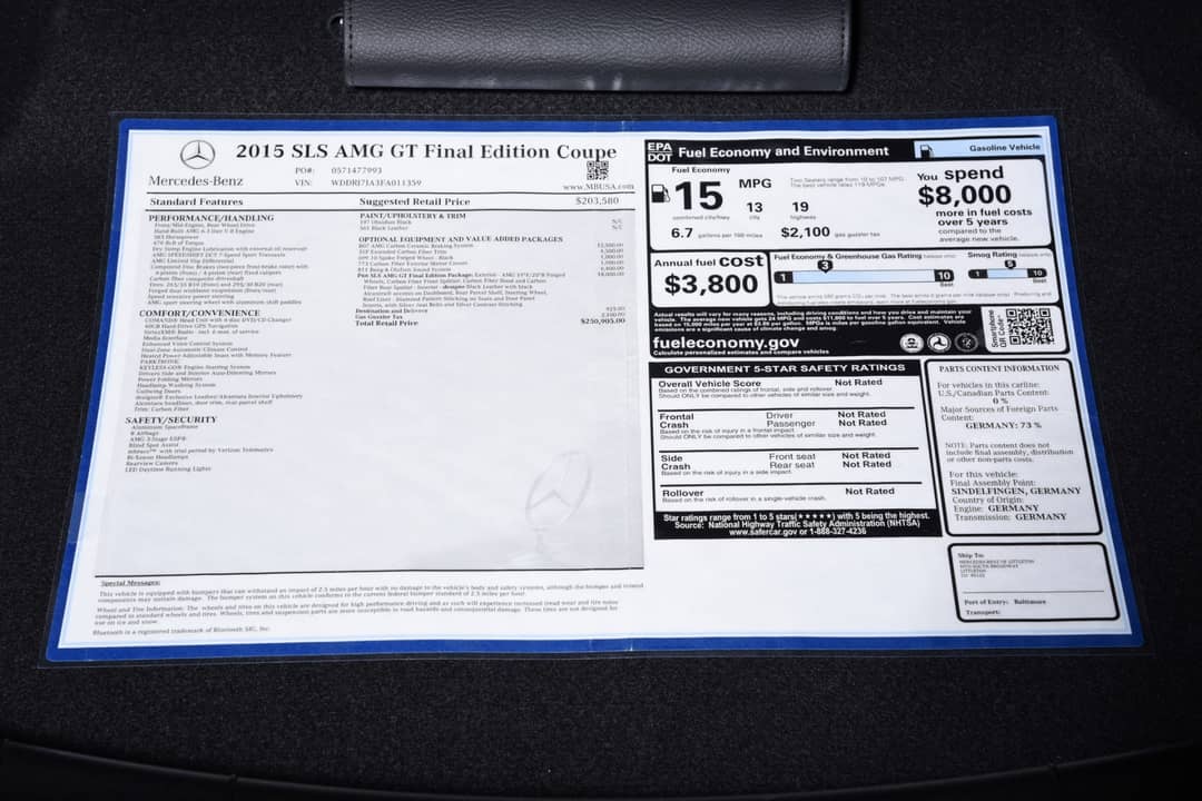 2015 Mercedes-Benz SLS AMG GT Final Edition — photo 36