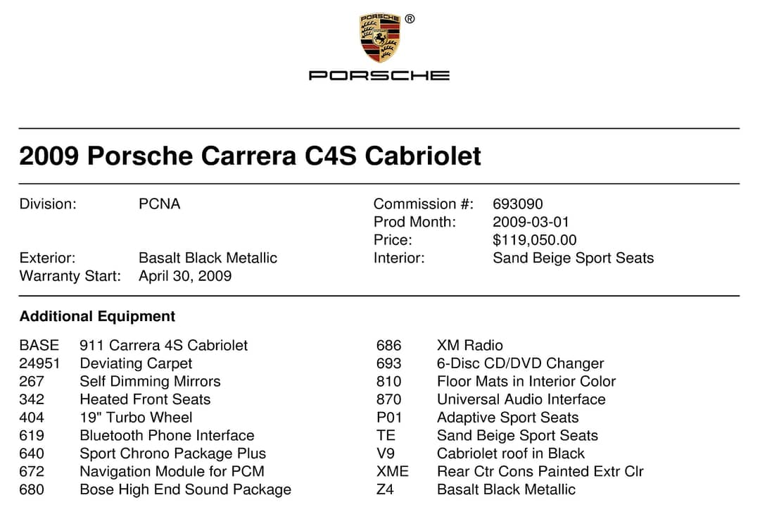 2009 Porsche 911 Carrera 4S — photo 33